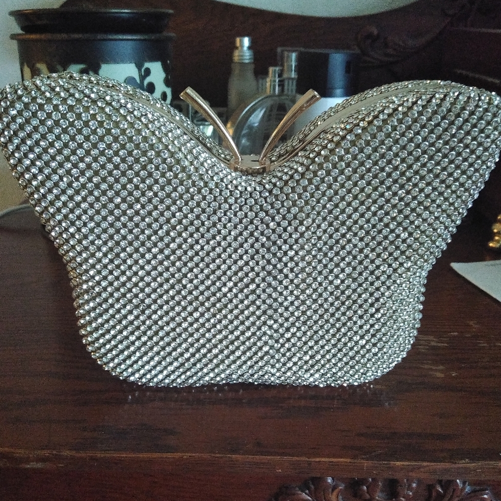 Butterfly bling purse
